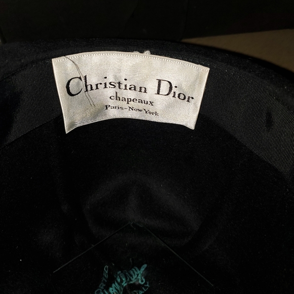 Vintage 60s Christian Dior Felt Chapeaux Hat - Picture 2 of 2